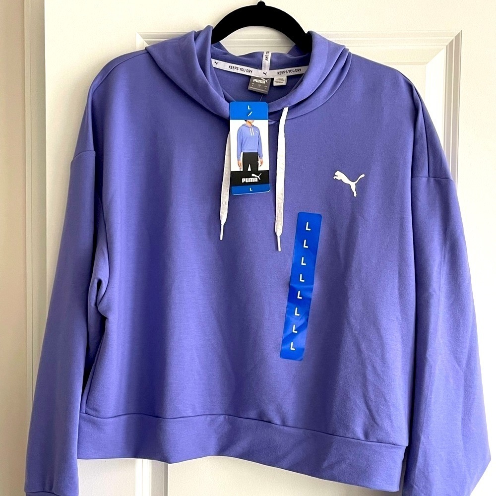 New Puma periwinkle lightweight sweatshirt